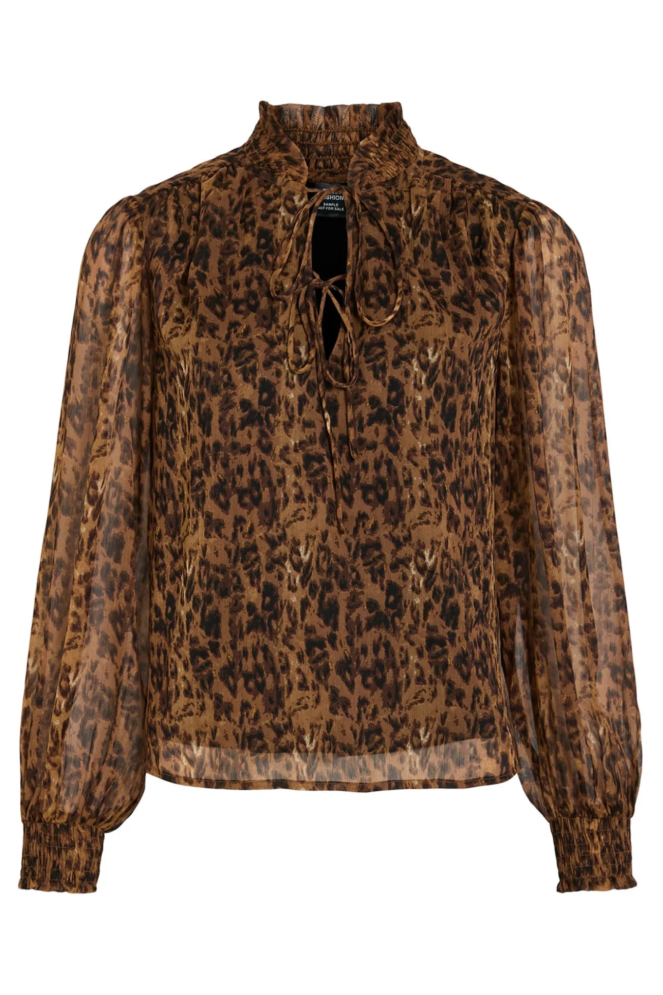 Blusa de chiffon estampada