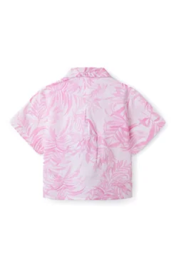 Blusa de flores para menina