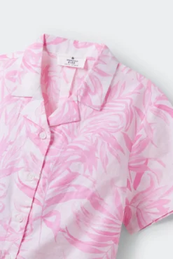 Blusa de flores para menina