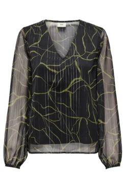 Blusa de lurex manga comprida