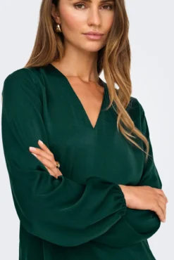 Blusa de manga comprida com punhos elásticos