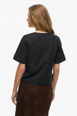 Blusa de manga curta com botões