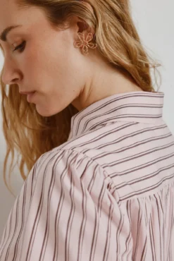 Blusa de riscas de manga curta