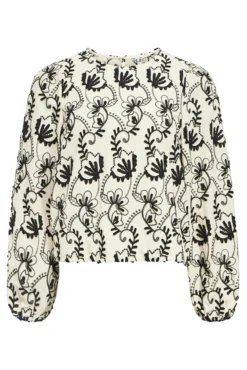 Blusa de tecido bordado