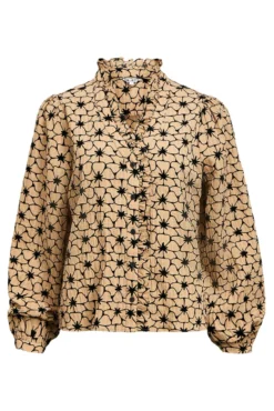 Blusa de tecido texturizado