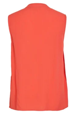 Blusa de viscose mangas com gola mao