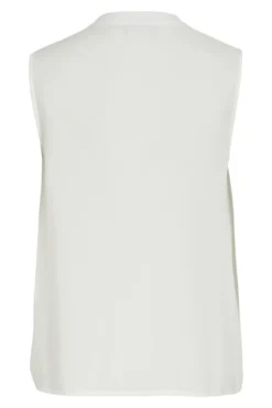 Blusa de viscose mangas com gola mao