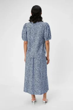 Blusa estampada manga abullonada