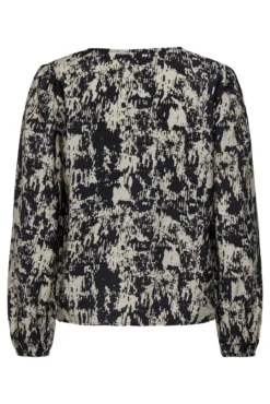 Blusa estampada manga comprida