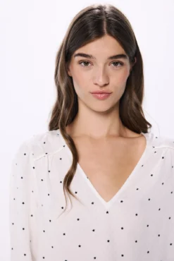 Blusa fluída lúrex