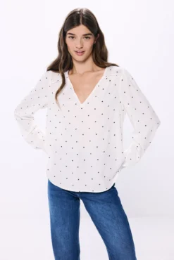 Blusa fluída lúrex