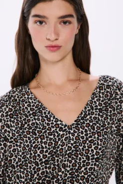 Blusa fluída lúrex