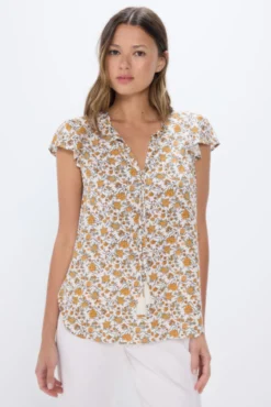 Blusa fluida estampada