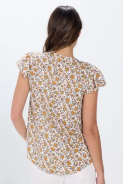 Blusa fluida estampada