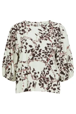 Blusa impressa manga 3/4