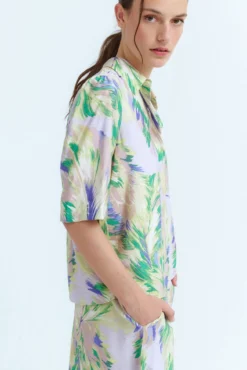 Blusa manga 2/4 com viscose