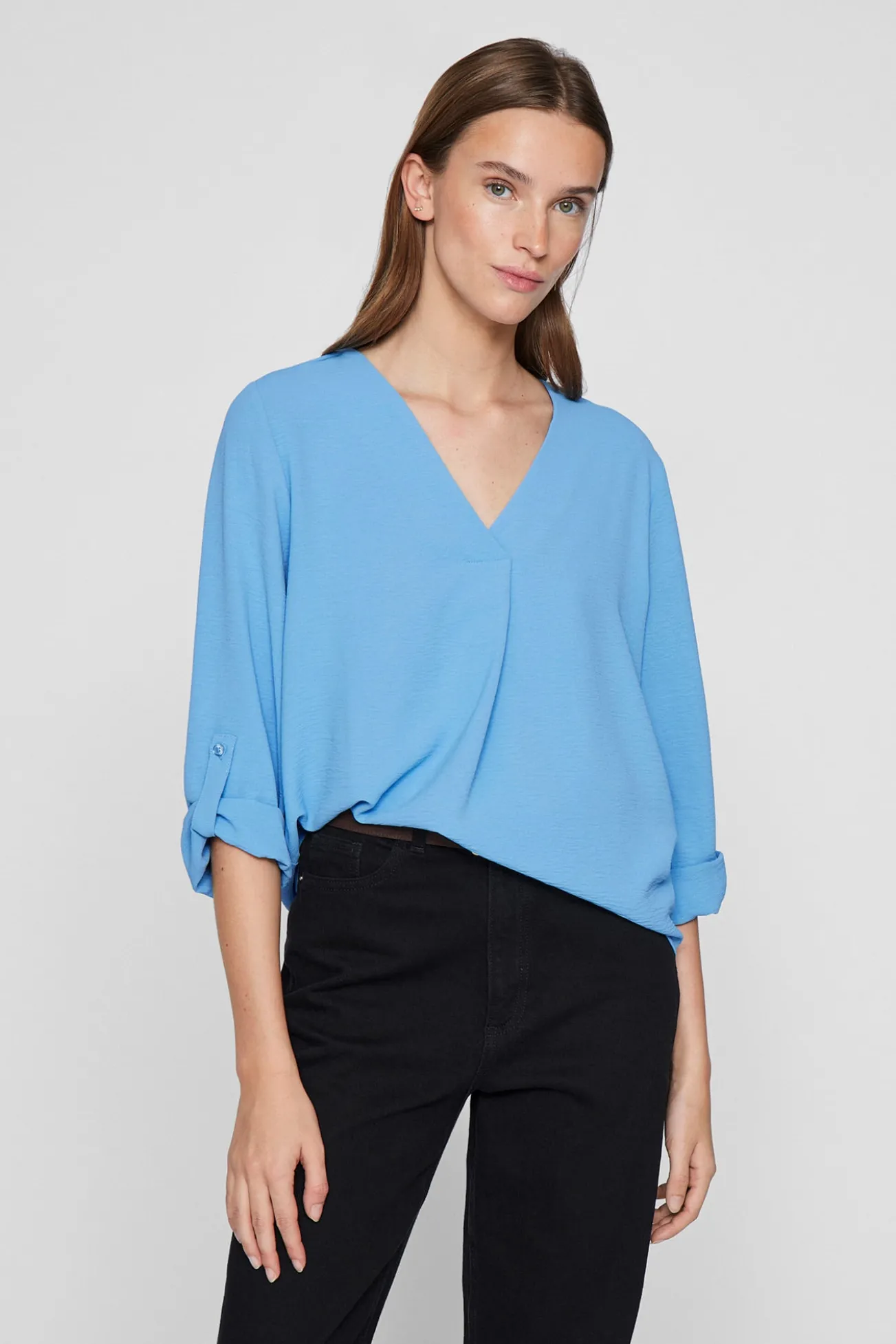 Blusa manga média