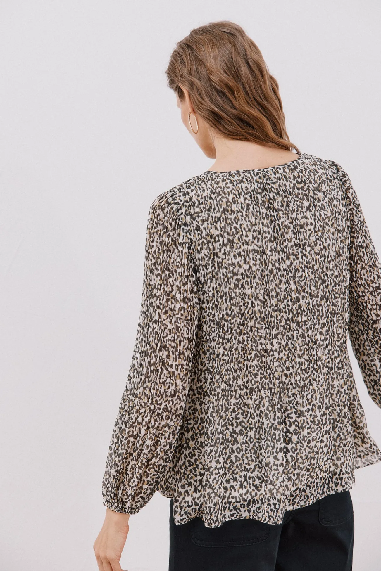Blusa plissada
