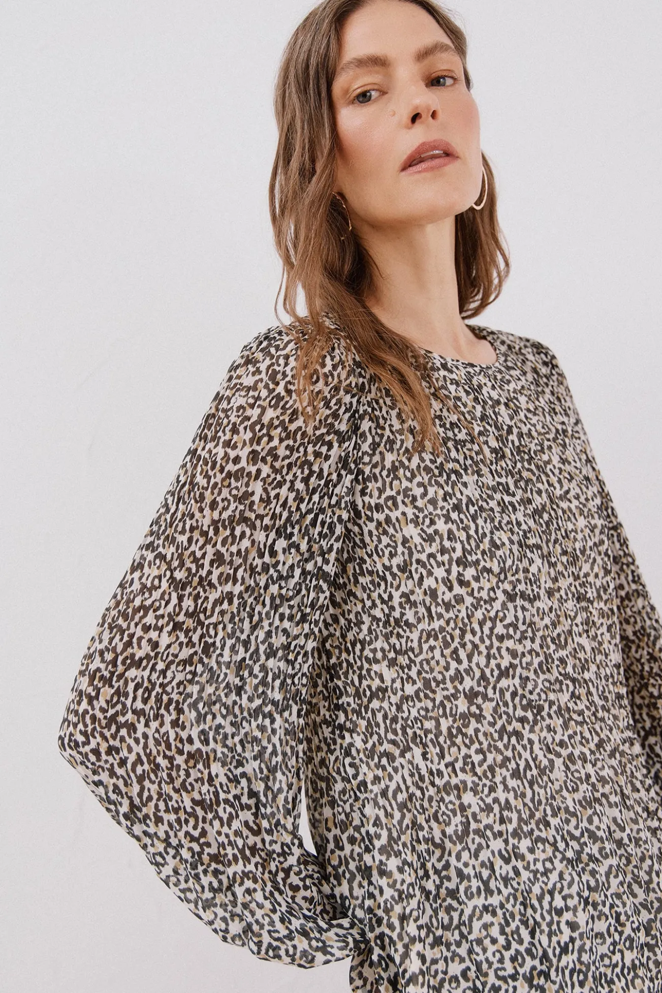 Blusa plissada