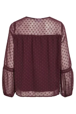 Blusa plumeti de manga comprida