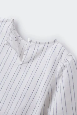 Blusa riscas linho menina