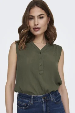 Blusa sem mangas