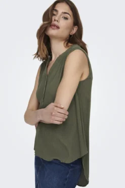 Blusa sem mangas