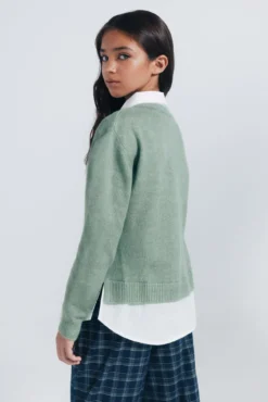 Blusa tipo camisa para menina.