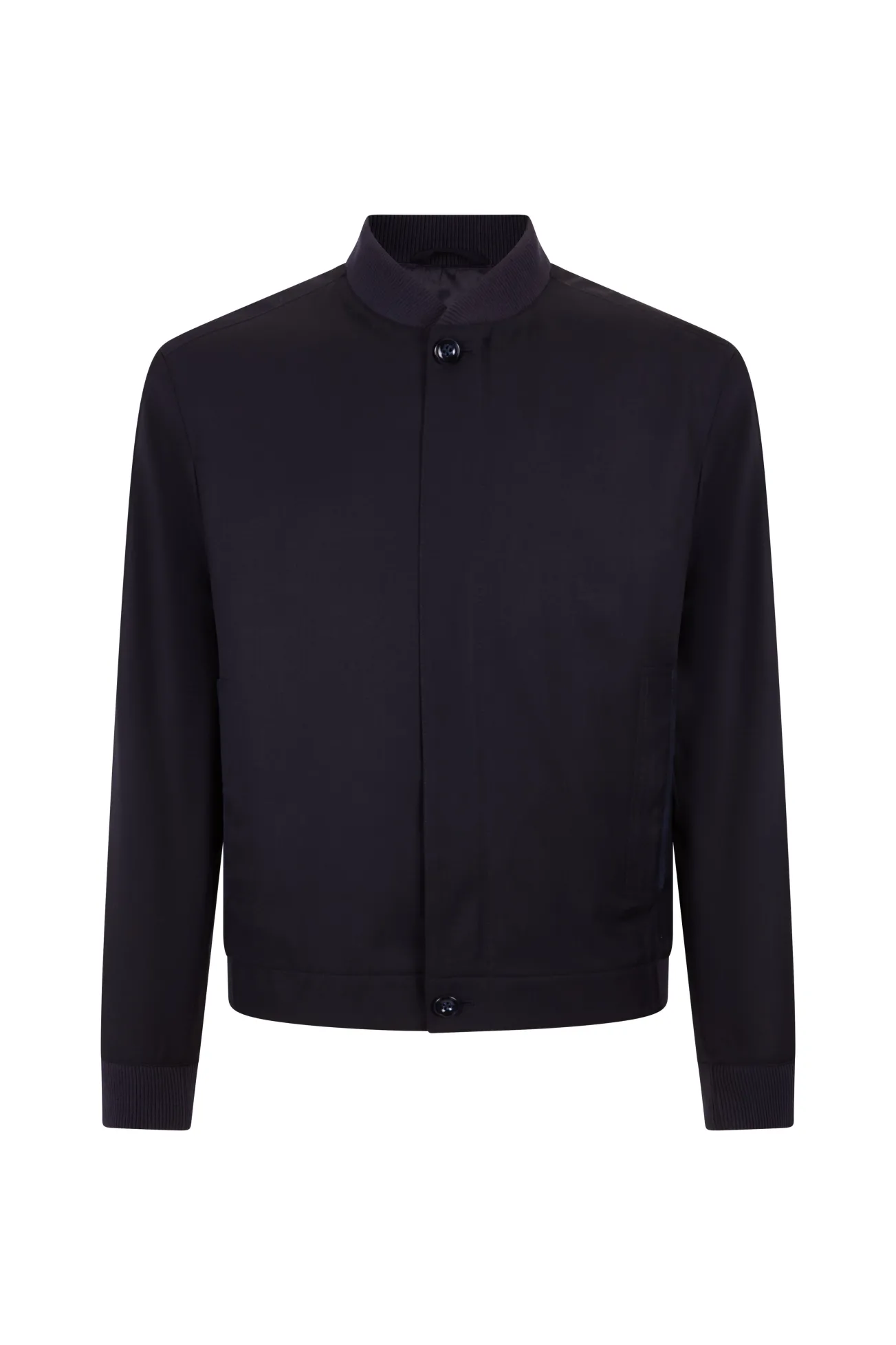 Blusão de lã estilo bomber