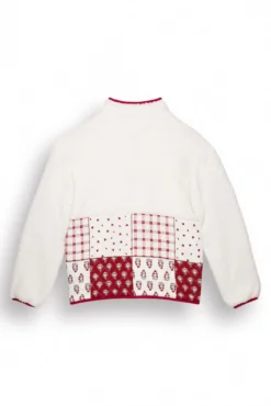 borrego curto acolchoado em shearling