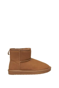 Botins de camurça com forro de pele