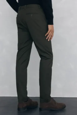 Calça calças chino com estampa slim fit