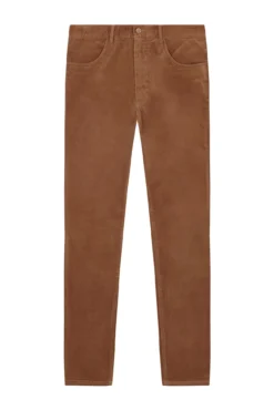 Calça calças chino de veludo veludo leve e regular fit