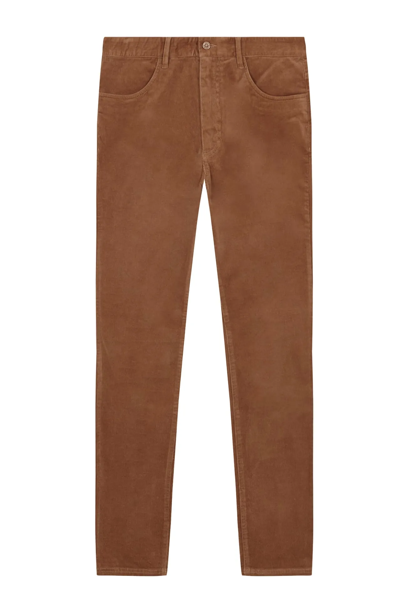 Calça calças chino de veludo veludo leve e regular fit
