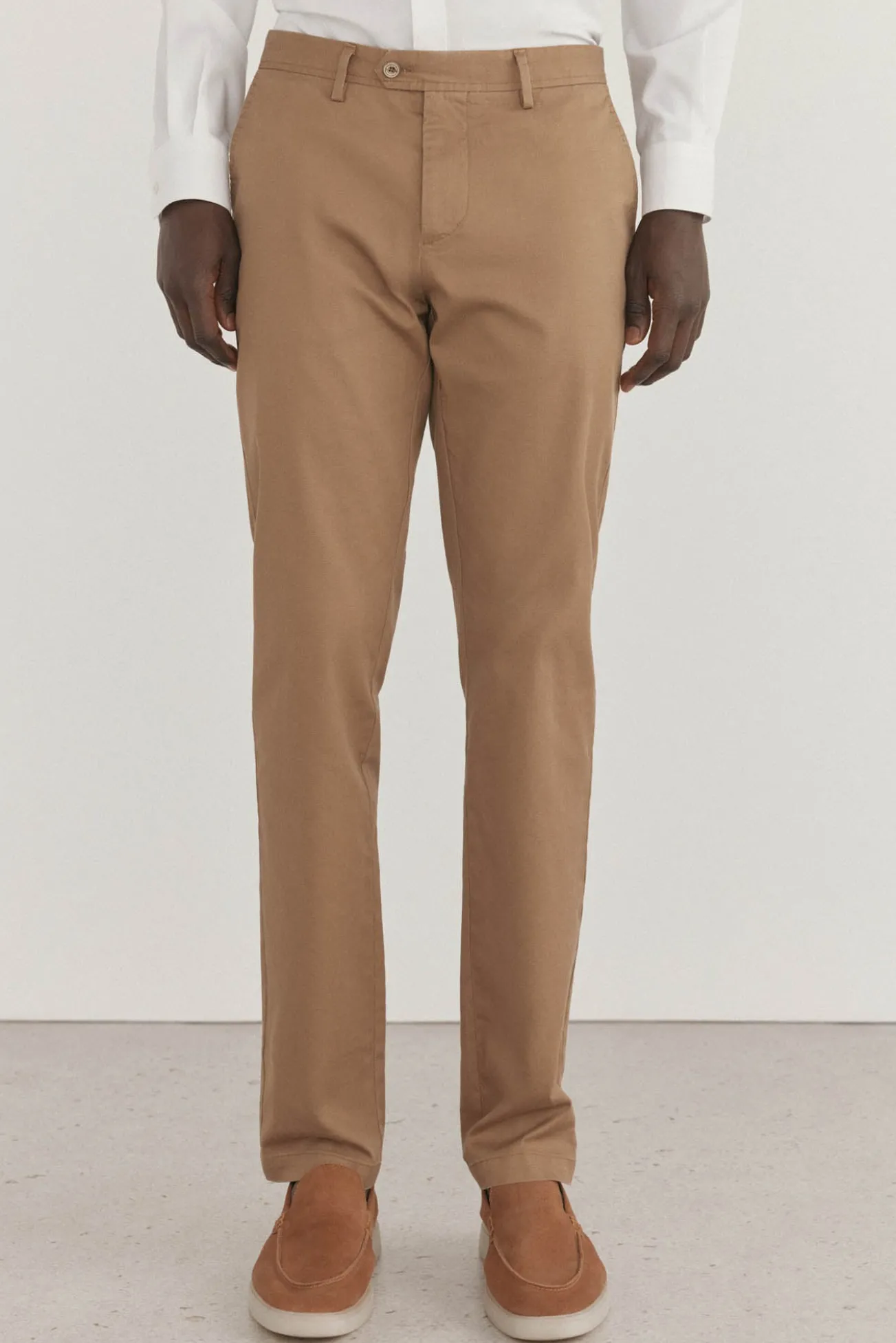 Calça calças chino slim fit com estampa