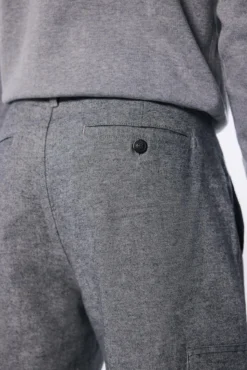 Calça cargo slim fit melange conforto