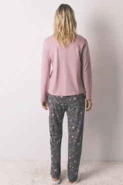Calça comprida 100% algodão com estampado astral