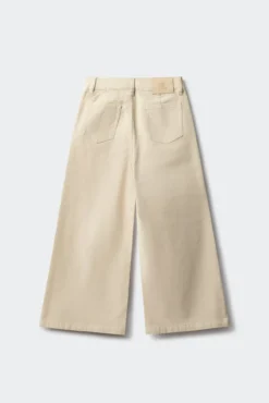 Calça culotte de microveludo cotelê para meninas