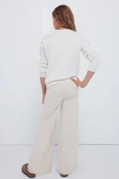 Calça culotte de microveludo cotelê para meninas