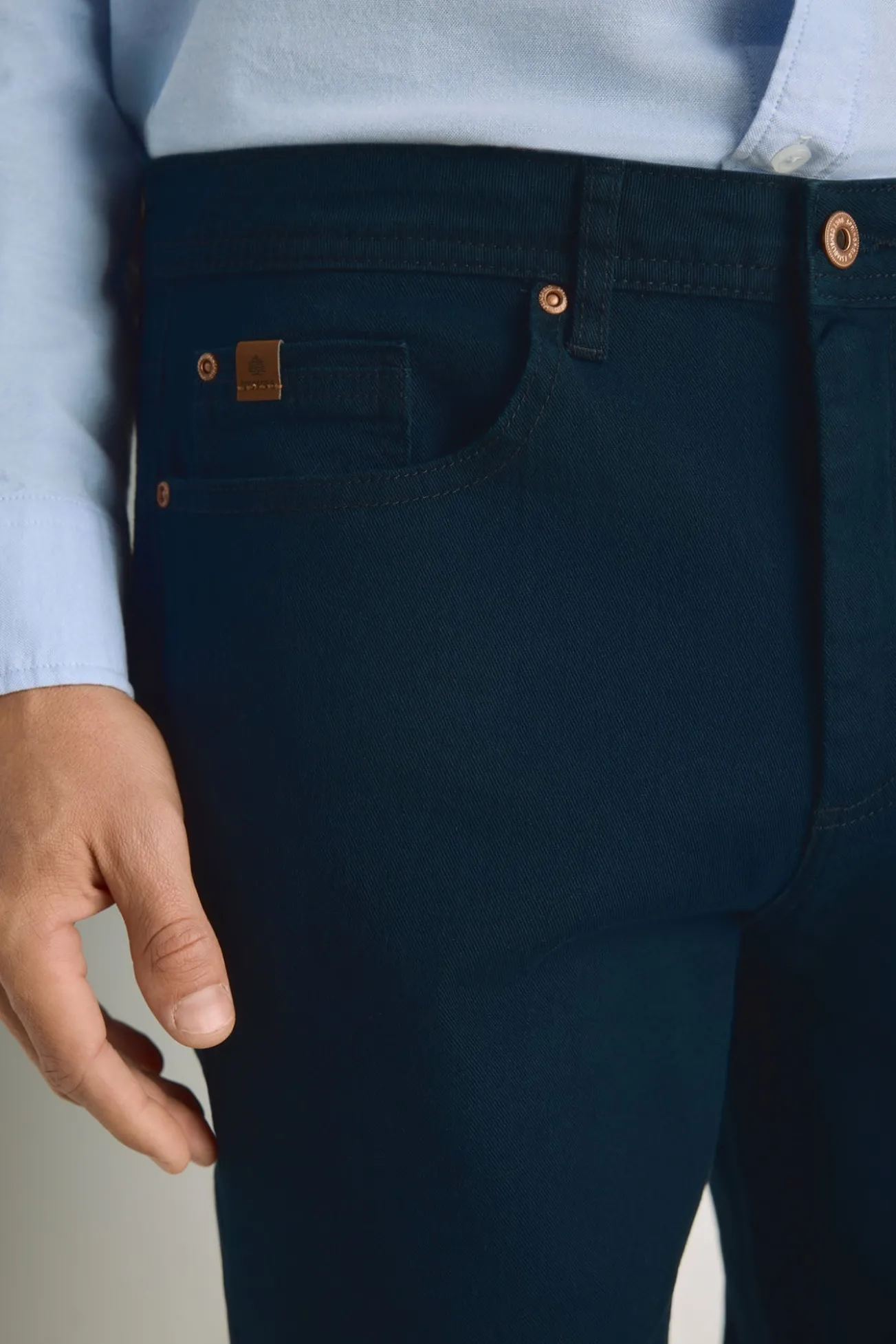 Calça de 5 bolsos color