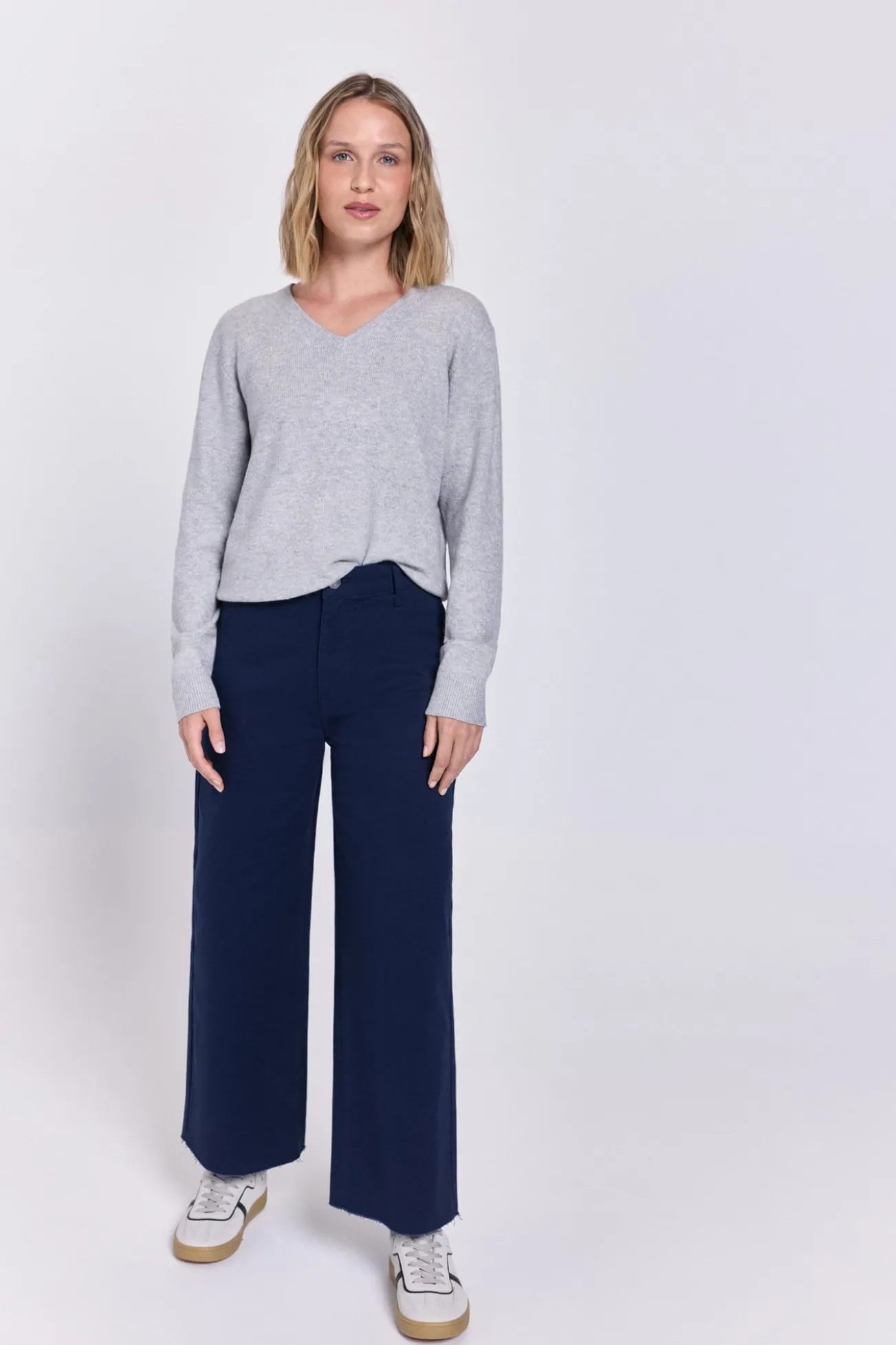 Calça de culotte alta
