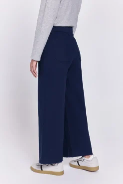 Calça de culotte alta