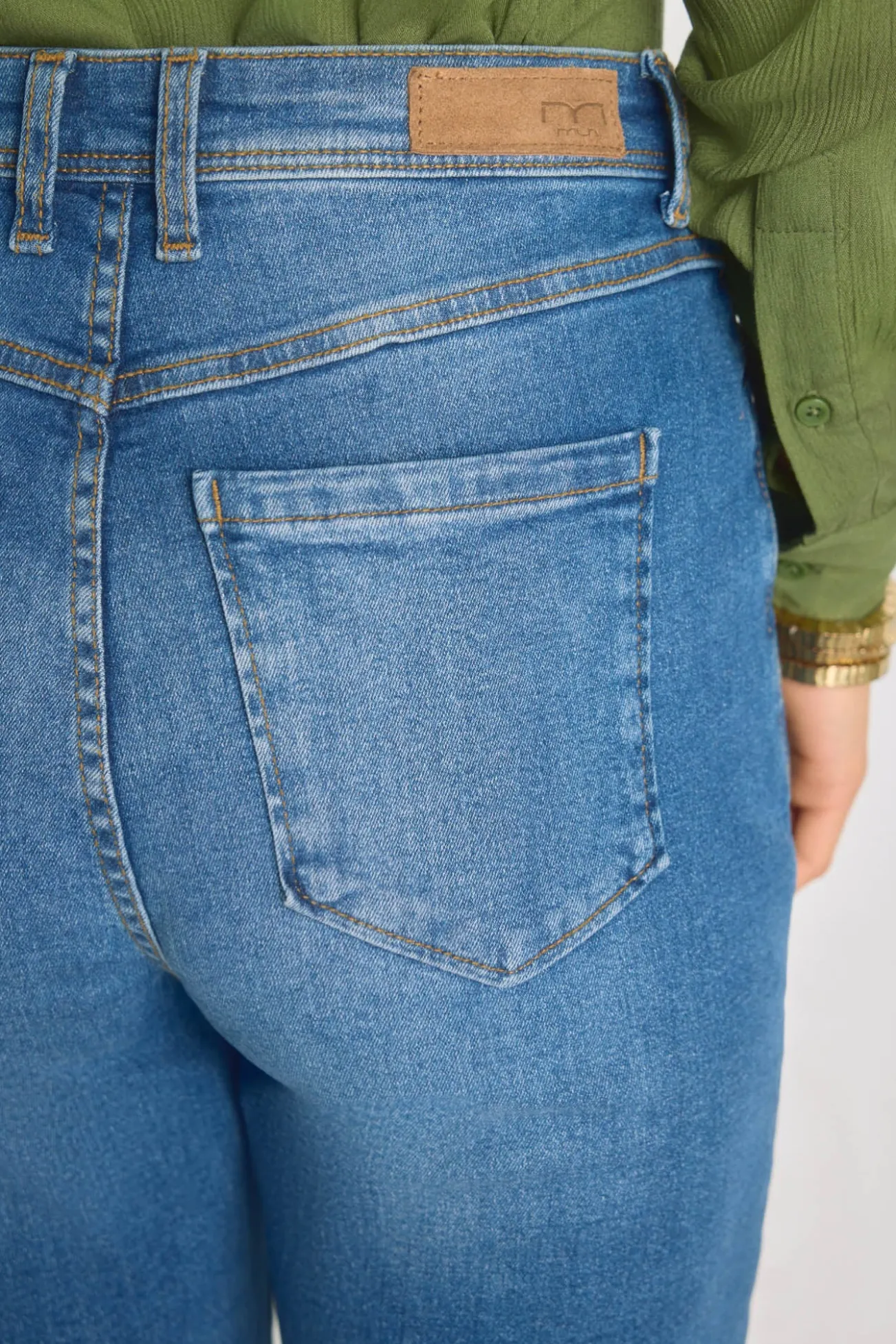 Calça de ganga regular