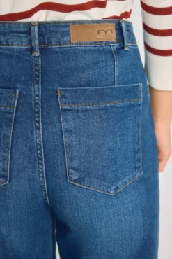 Calça denim larga