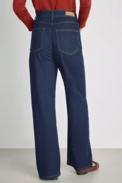Calça denim larga