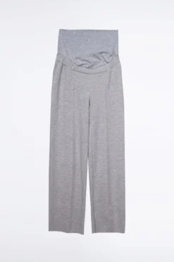 Calça de pré-mamã de malha com costuras