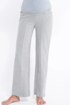 Calça de pré-mamã de malha com costuras