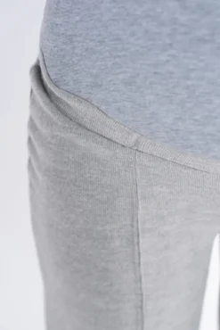 Calça de pré-mamã de malha com costuras