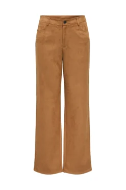 Calça de terno de camurça