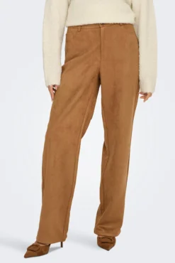Calça de terno de camurça